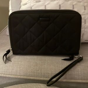 Vera Bradley RFID On the Go Wristlet - black twill